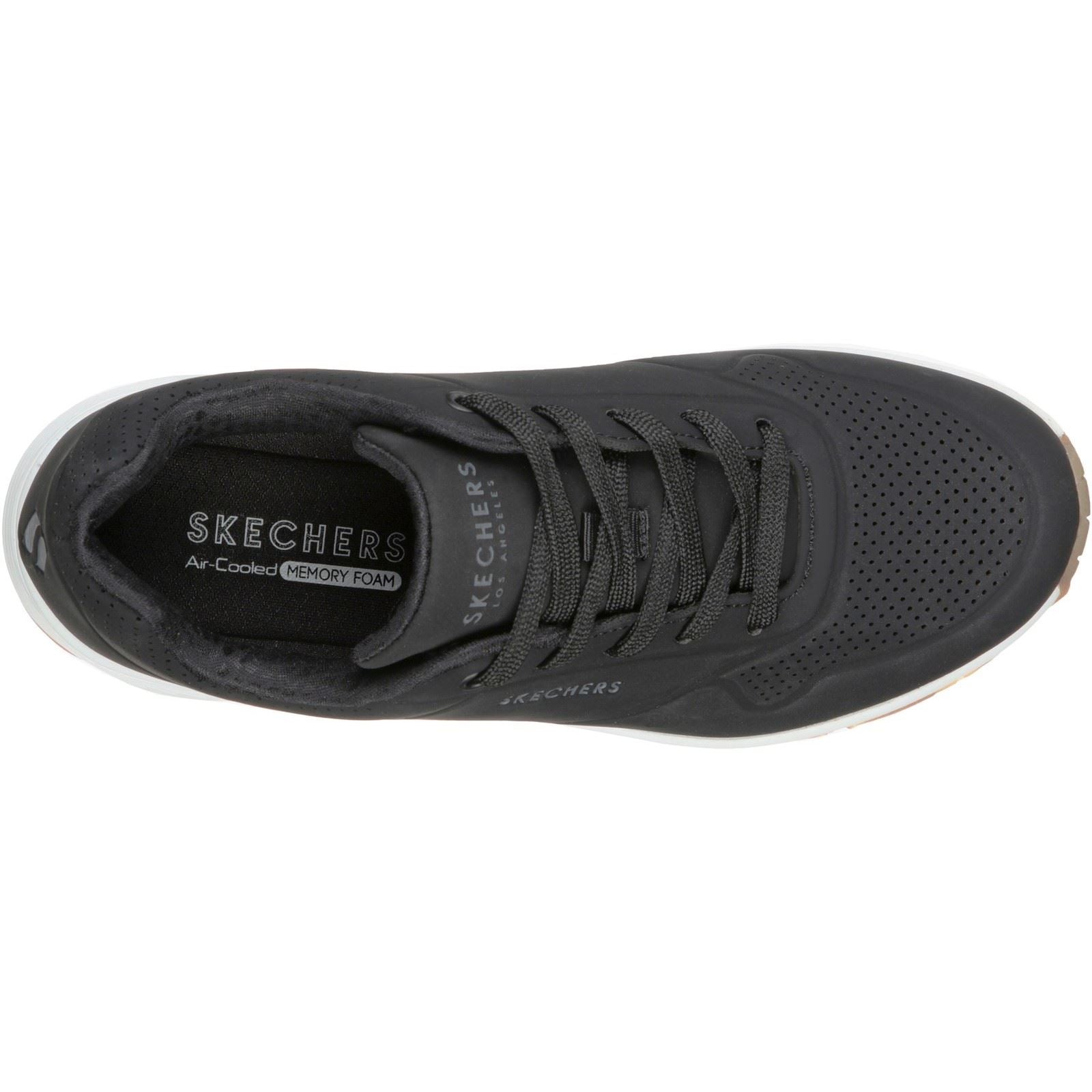 Skechers Uno Stand On Air Synthetik Damen Sneaker In Schwarz