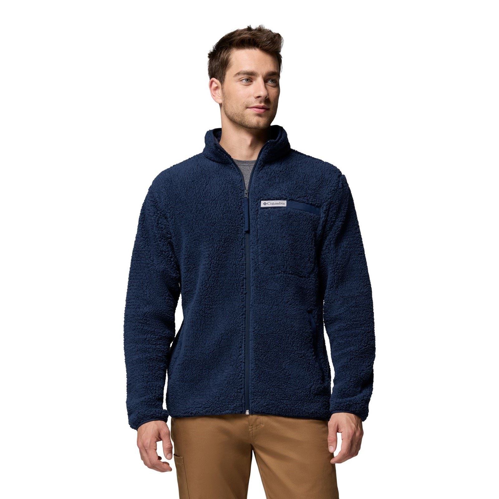 Columbia Rugged Ridge High Pile Full Zip Herren Blaue Fleecejacke