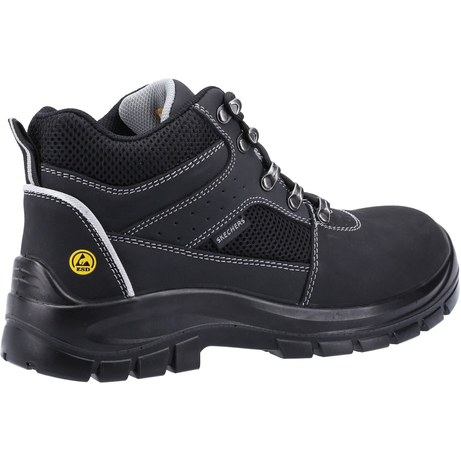 Skechers Workwear Trophus Letic Nubuk Herren Schwarz Sicherheitsstiefel