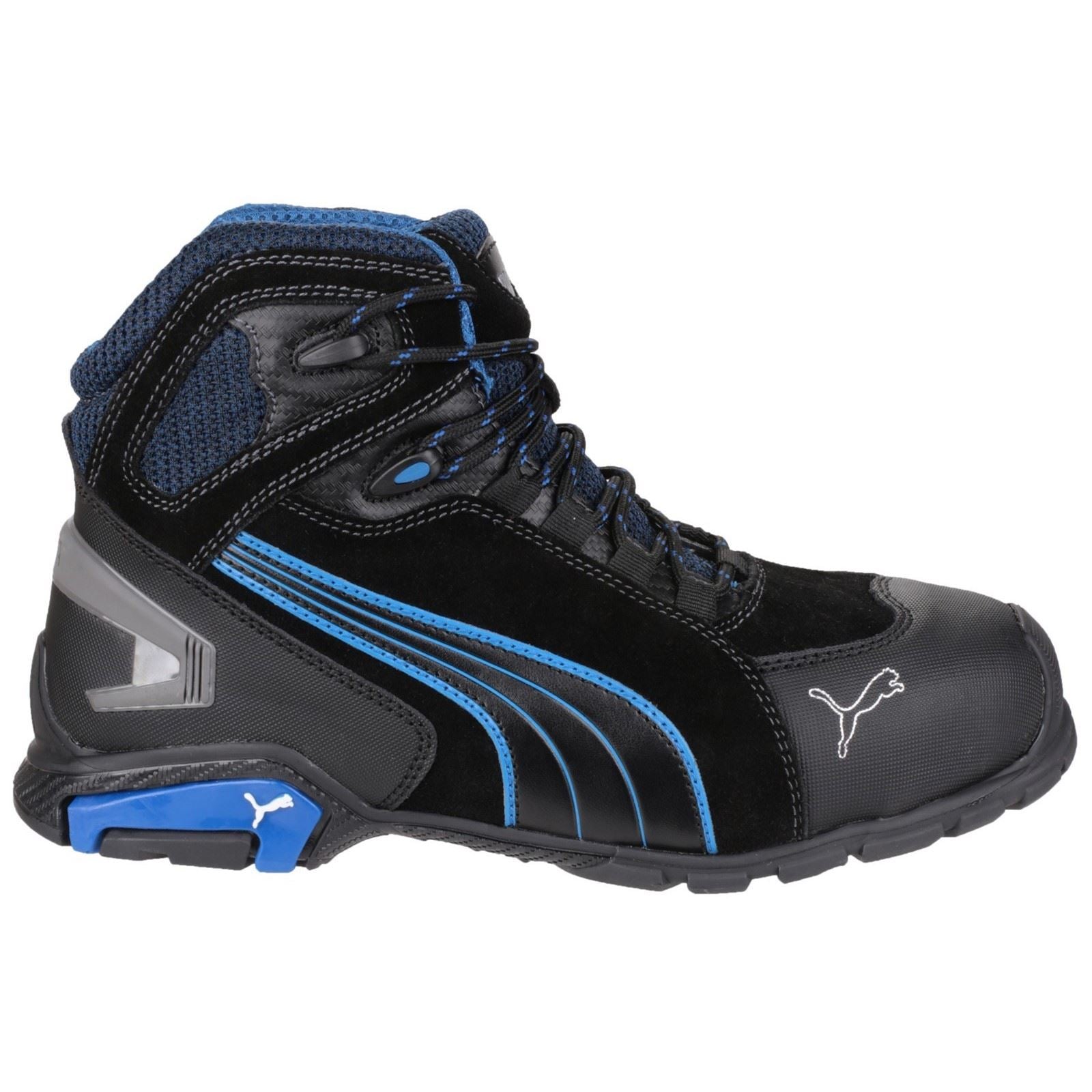 Puma Safety Rio Mid Leder Schwarze Sicherheitsstiefel