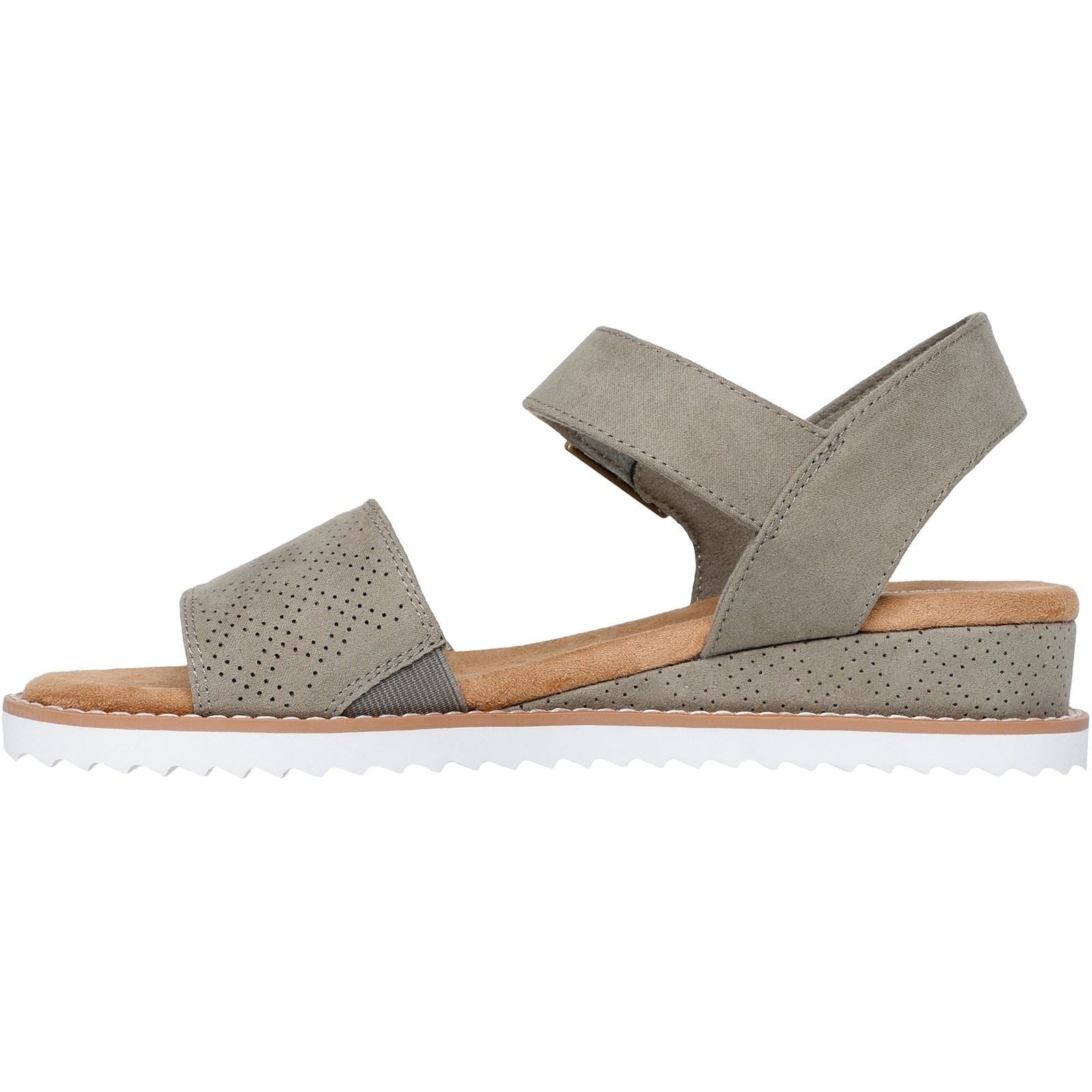 Skechers Desert Kiss Serendipitous Damen Sandalen Aus Polyestermaterial In Olivgrün