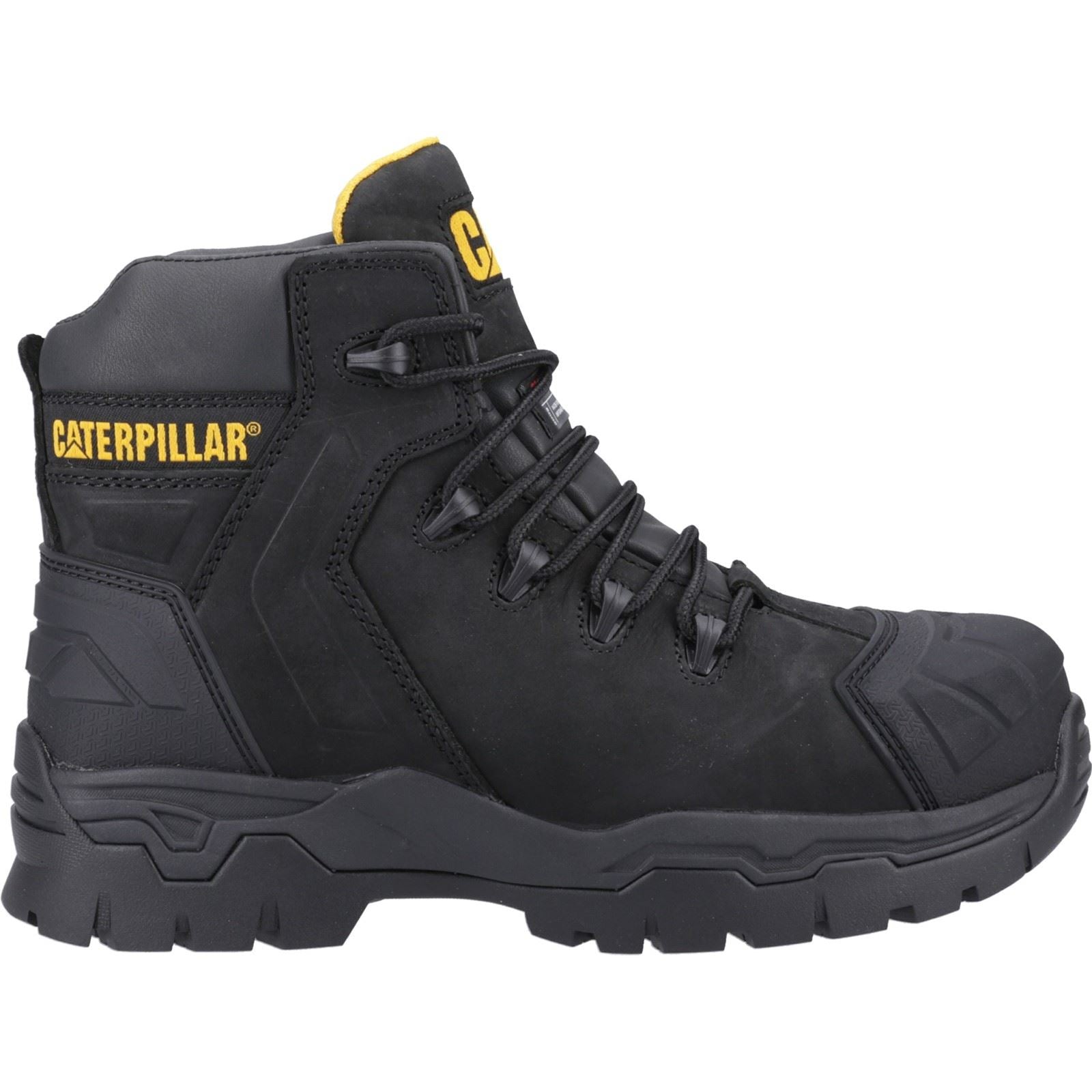 Caterpillar Everett S3 Wp Leder Schwarze Farbe Sicherheitsstiefel