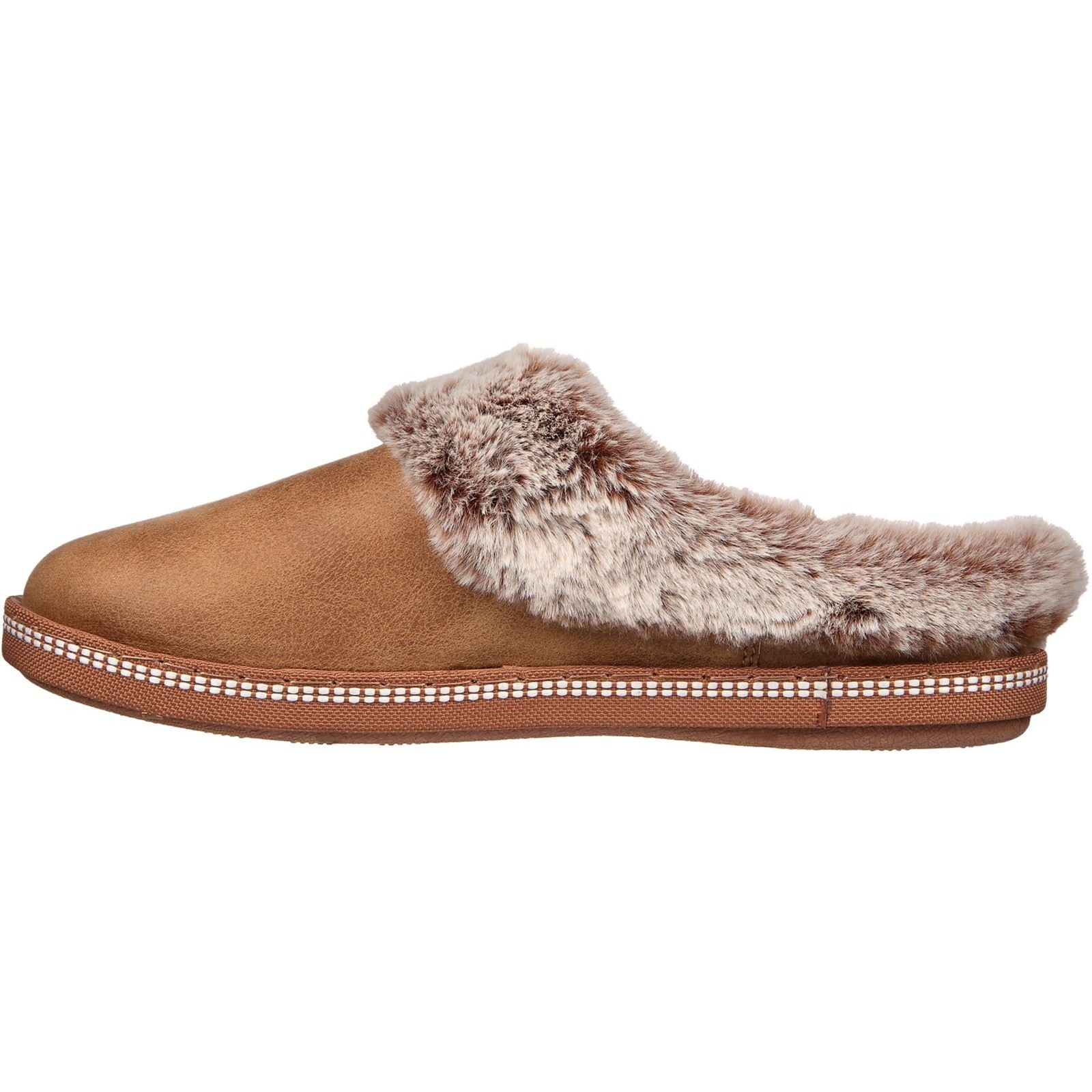 Skechers Cozy Campfire Lovely Life Synthetik Damen Hausschuhe In Kastanienbraun