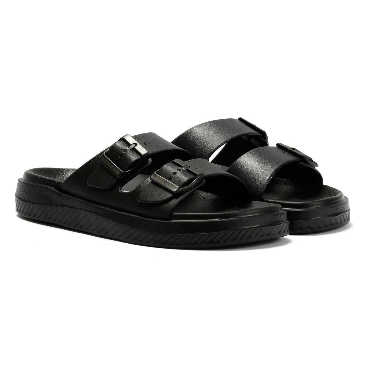 Penguin Playa Herren Schwarze Sandalen