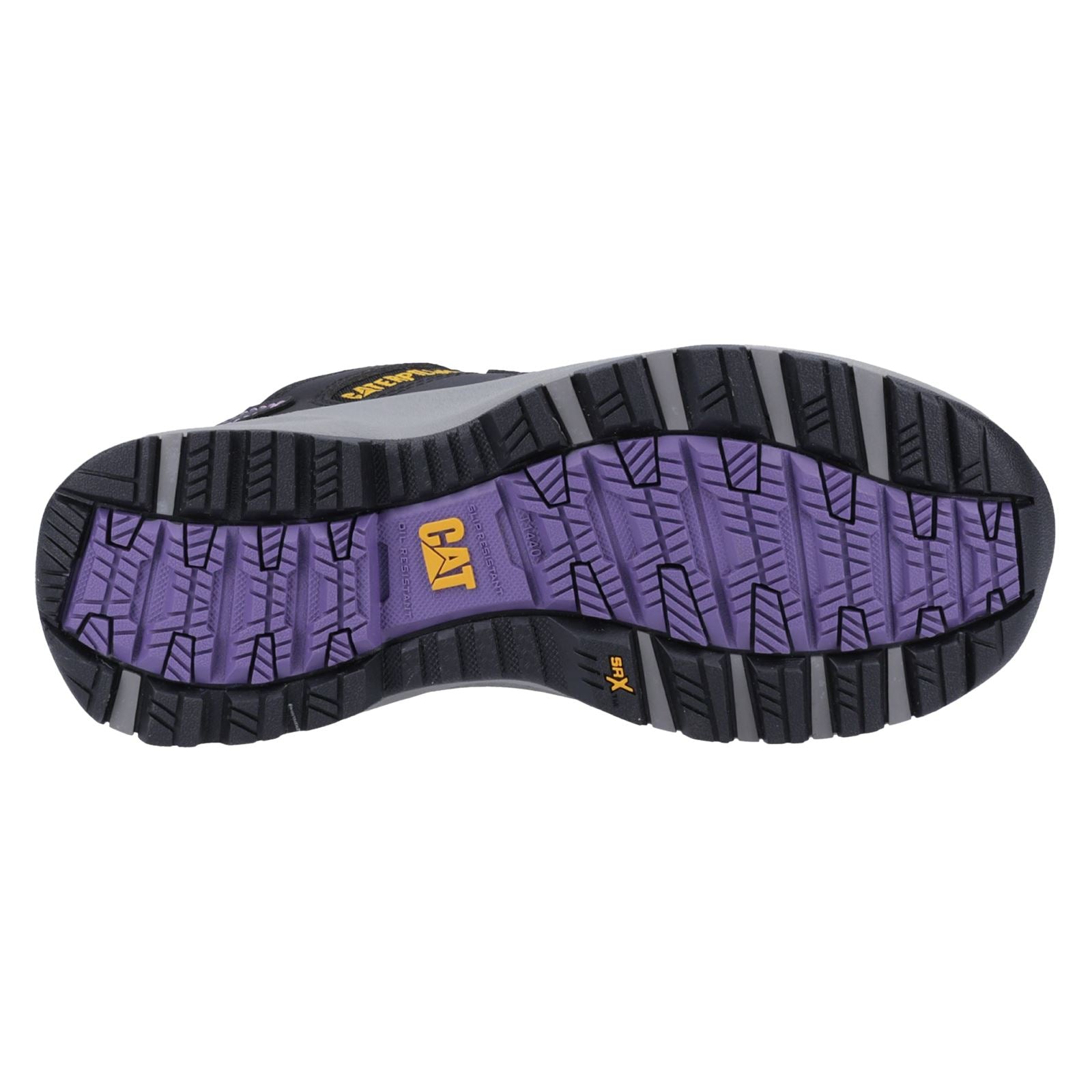 Caterpillar Elmore Pvc Schwarz/Lila Sicherheitsschuhe