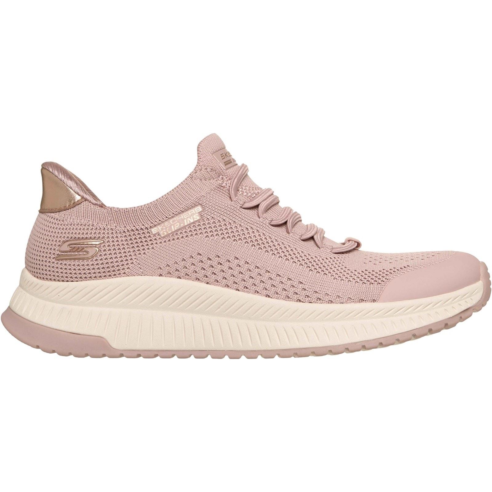 Skechers BOBS Sport Squad 4 Dire Step Polyester Damen Blush Sneakers