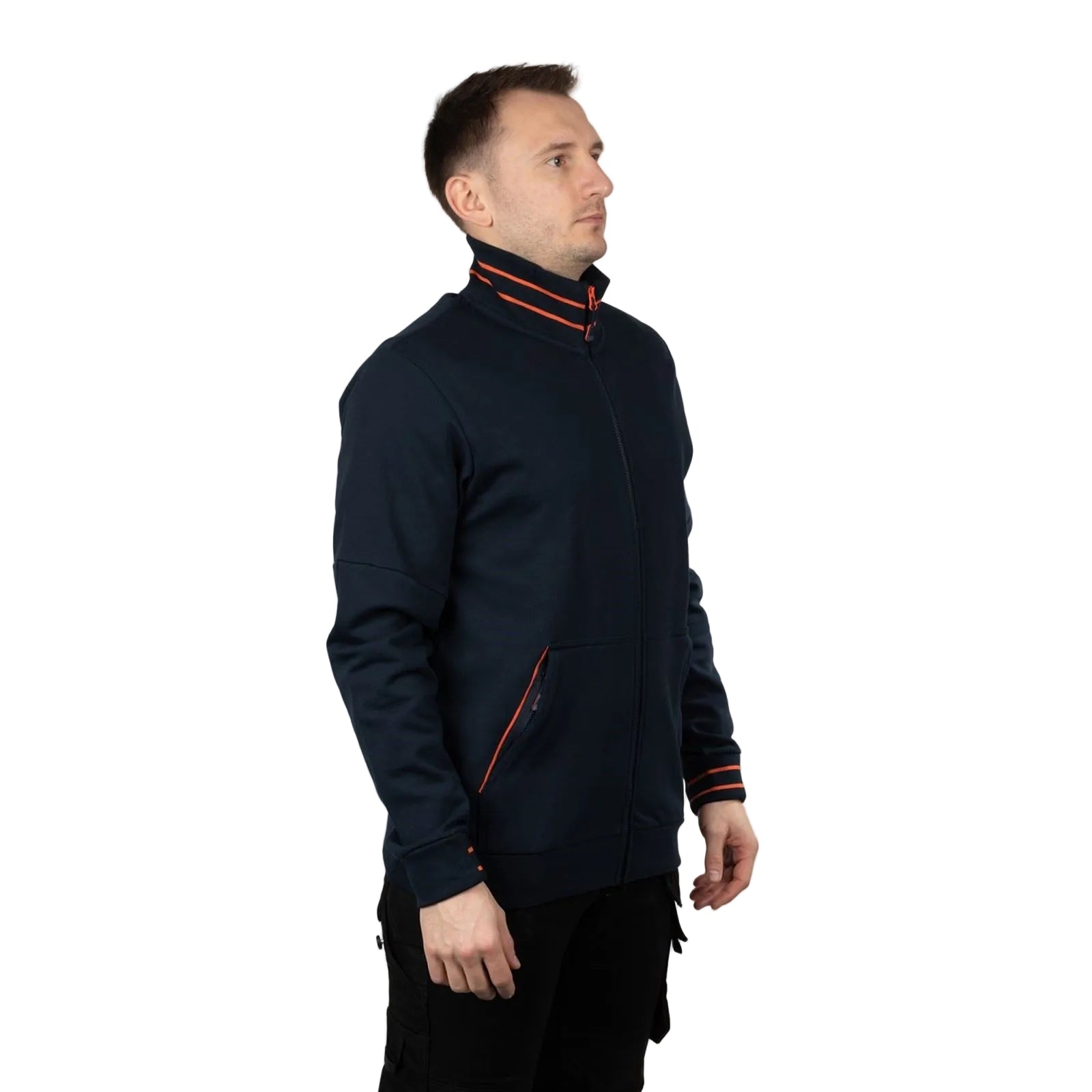 Helly Hansen Workwear Kensington Zip Baumwoll Herren Blau Sweatshirt