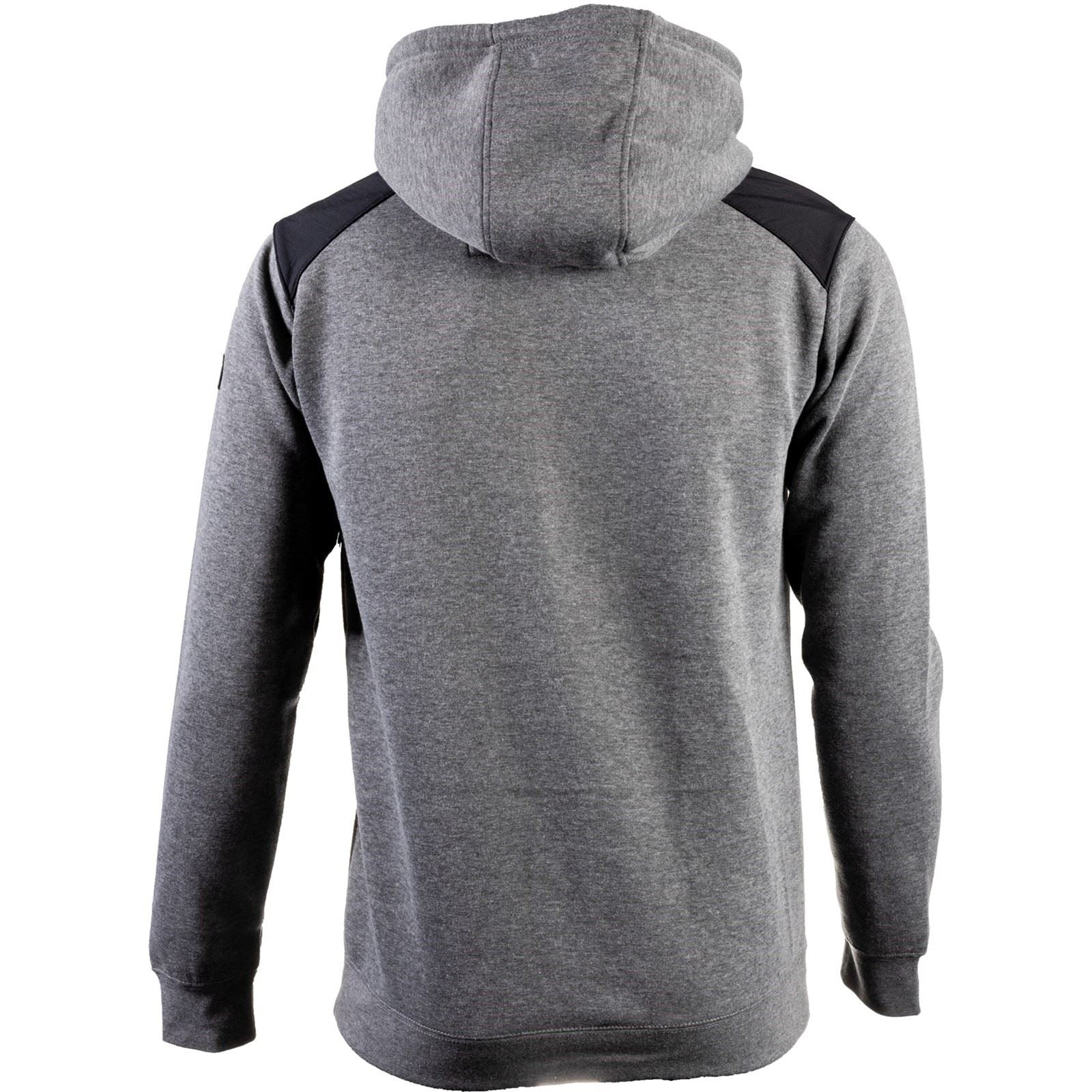 Caterpillar Essentials Polyester Herren Grauer Kapuzenpullover
