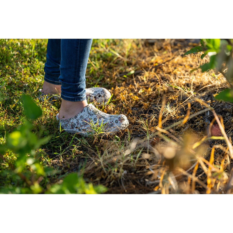 Muck Boots Muckster Lite Hellgraue/Blumendruck Clogs