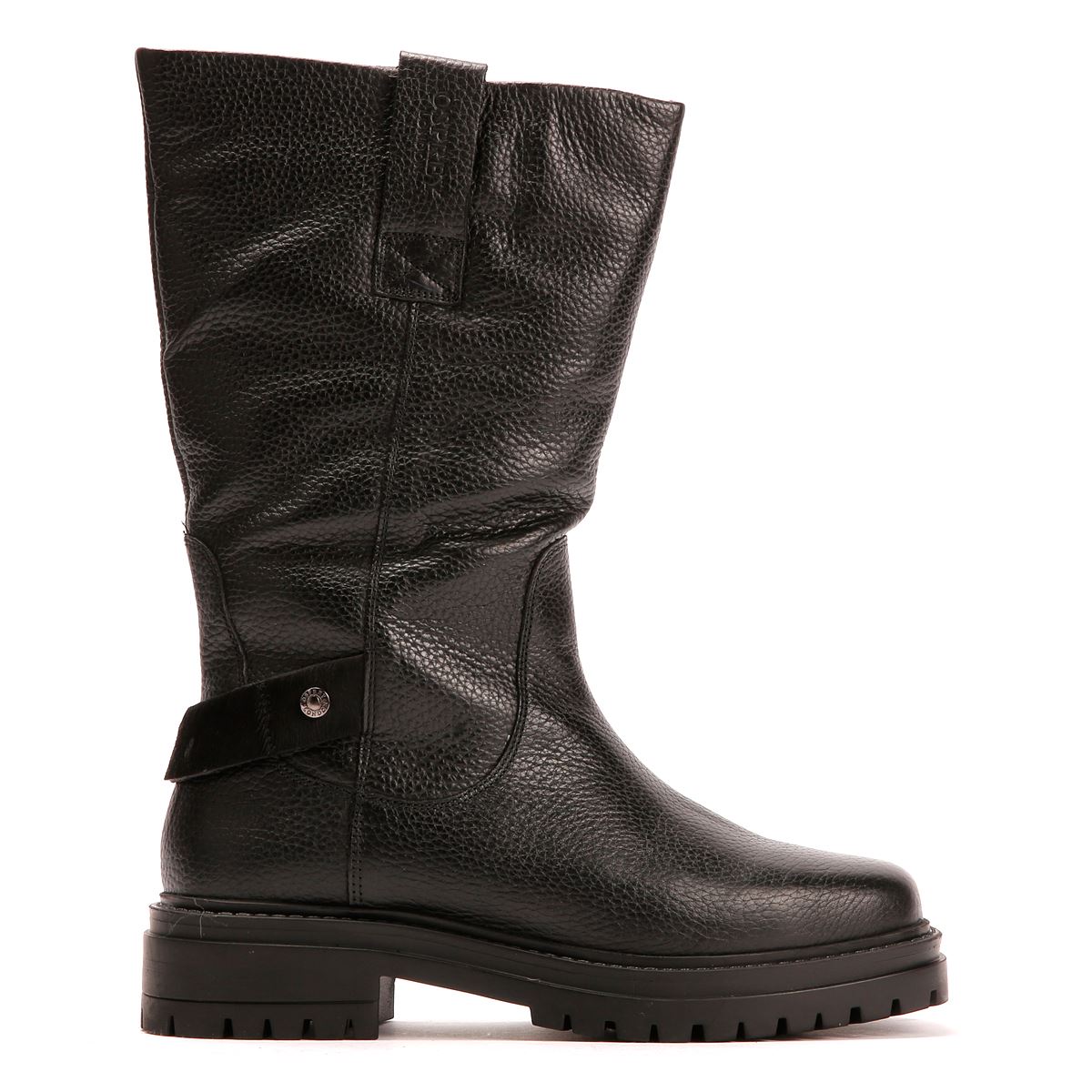 Osprey London The Gabarron Leder Damen Schwarze Stiefel