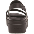 Crocs Brooklyn Low Wedge Damen Sandalen Aus Thermoplastischem Material In Schwarz