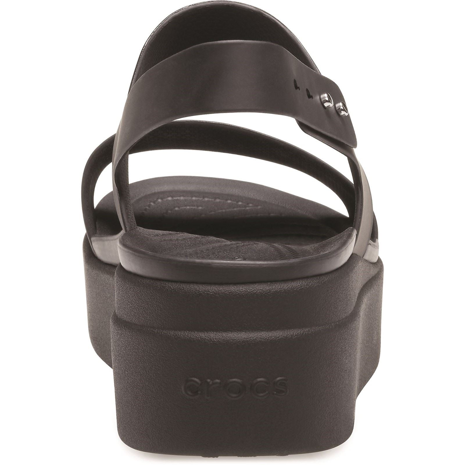Crocs Brooklyn Low Wedge Damen Sandalen Aus Thermoplastischem Material In Schwarz
