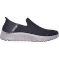 Skechers Go Walk Flex No Hands Herren-Sneaker Aus Dunkelgrauem Synthetik