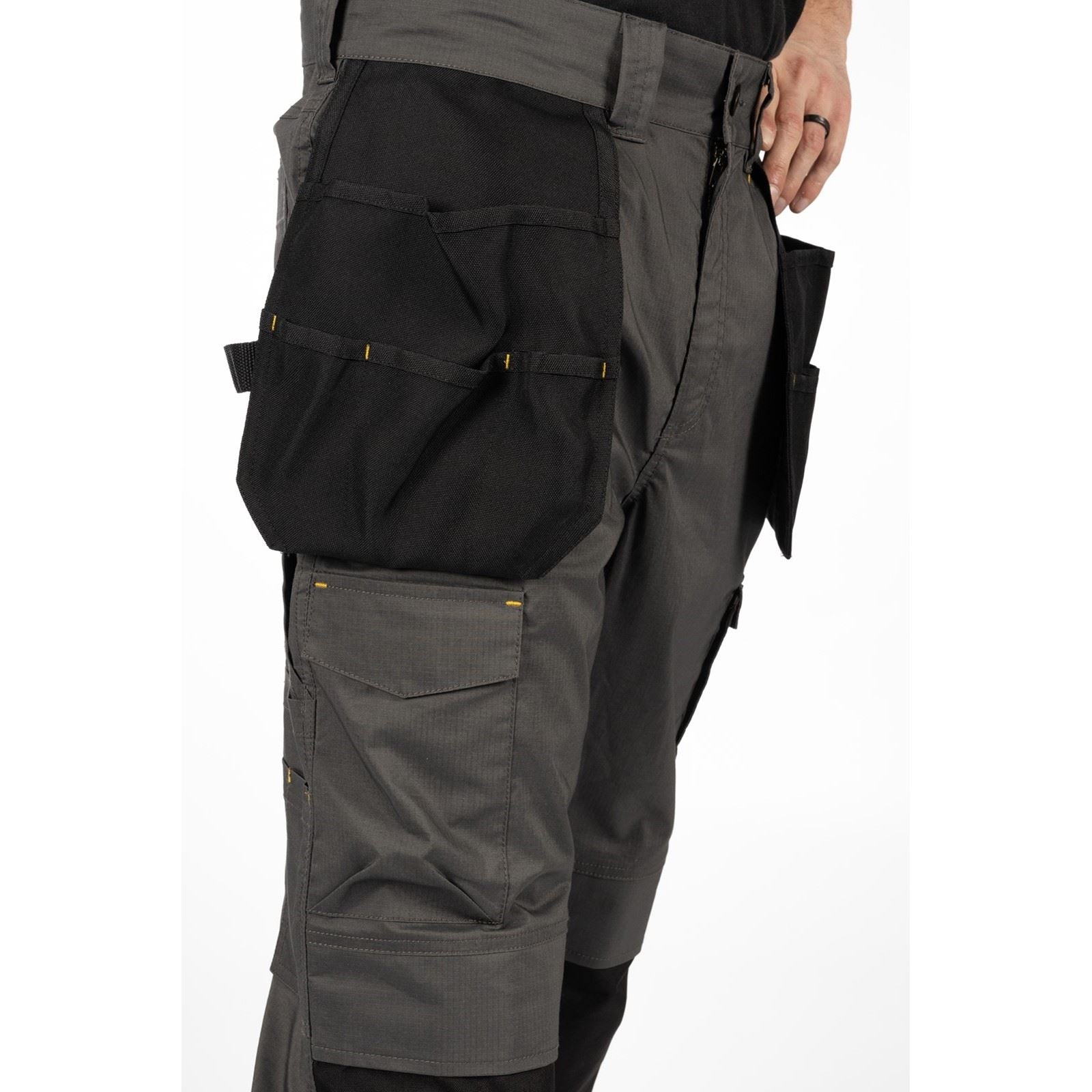 Caterpillar Nexus Holster Stretch Pocket Baumwoll Herren Graue Outdoor Hosen