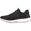 Skechers Go Walk Workout Walker Outpace Polyester Damen Sneaker In Schwarz/Lavendel