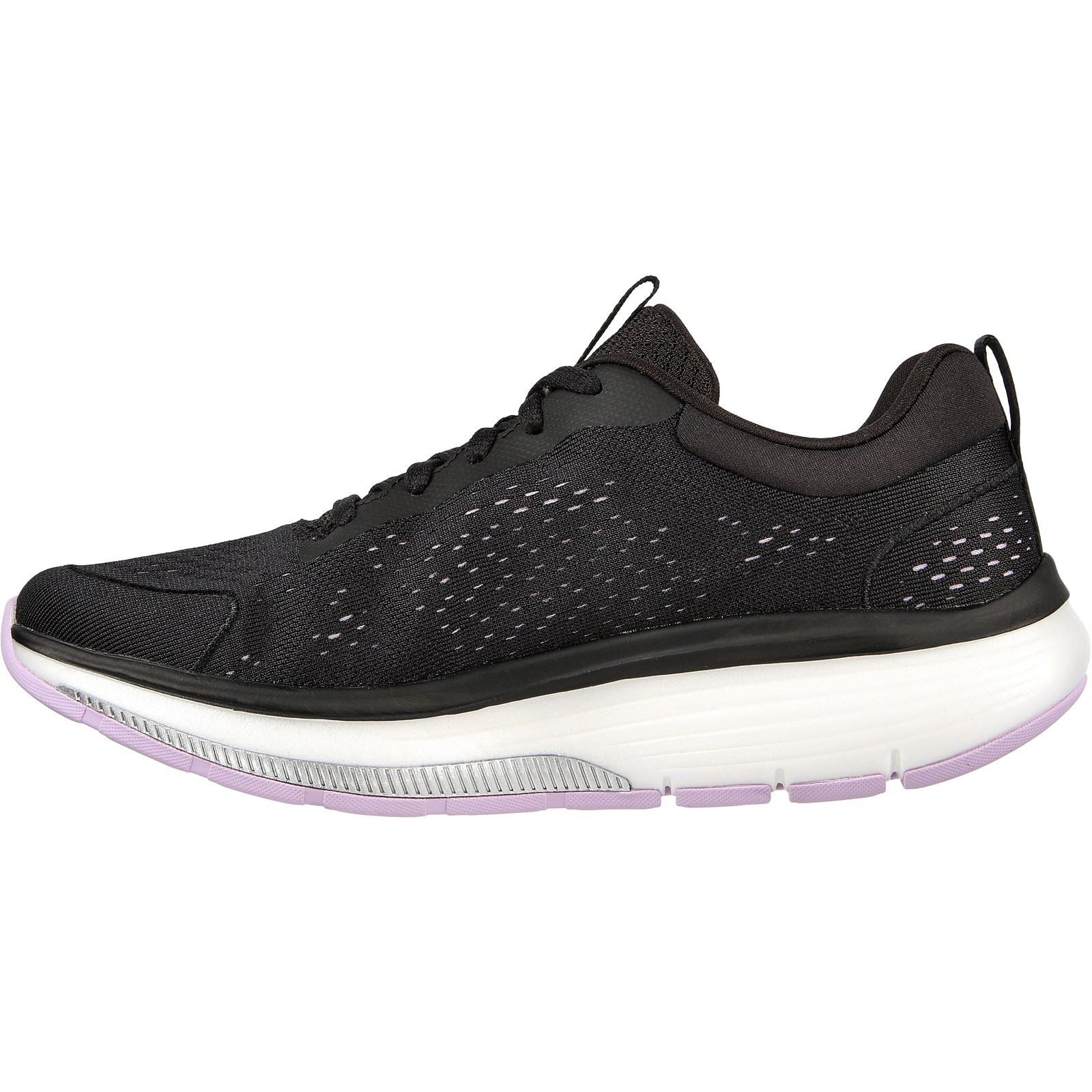 Skechers Go Walk Workout Walker Outpace Synthetik Damen Sneaker In Schwarz/Lavendel