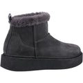 Hush Puppies Becca Damen Wildleder Winter Stiefeletten in Kohlefarben