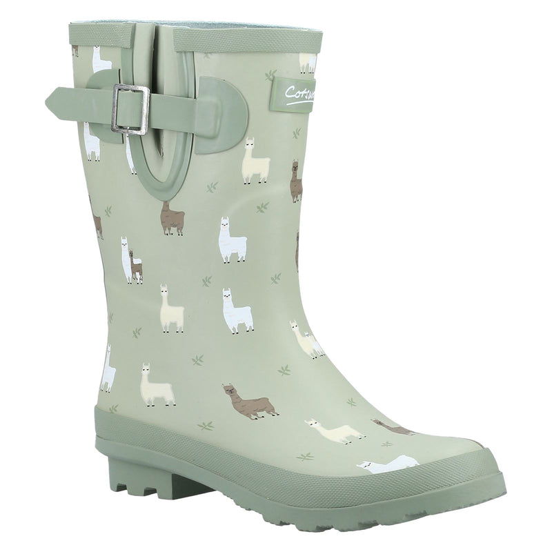 Cotswold Farmyard Mid Gummi-Alpaka-Gummistiefel