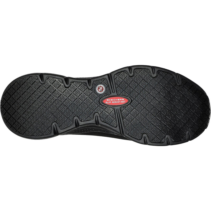 Skechers Workwear Arch Fit SR Ringstap Textil Herren Schwarze Sicherheits-Sneaker