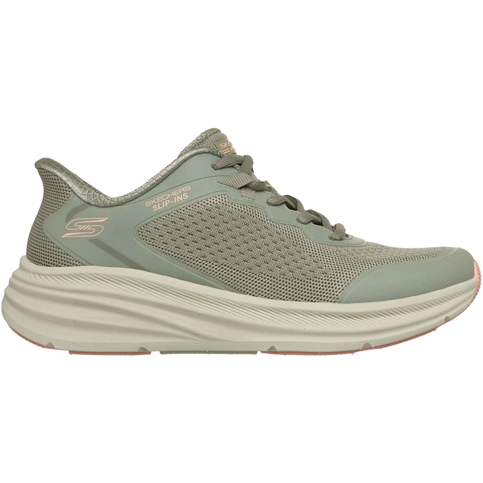 Skechers BOBS Skillz Textil Damen Oliven Sneakers