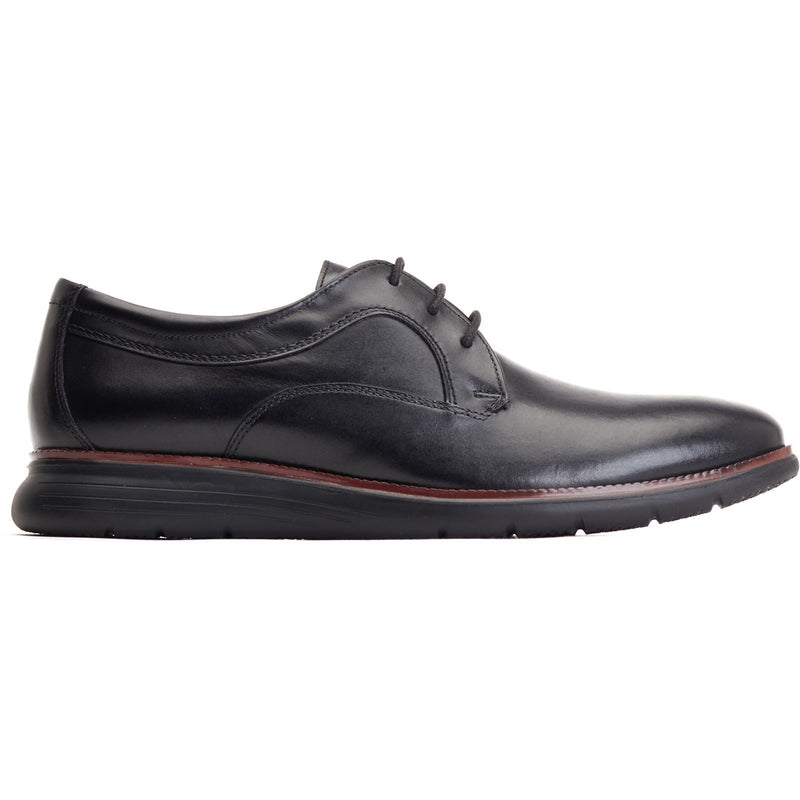 Base London Wing Leder Herrenschuhe In Schwarz Oxford Stil