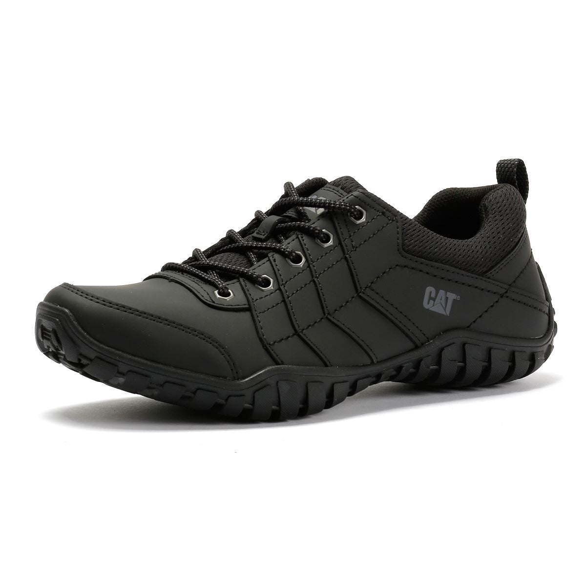 Caterpillar Instruct Wildleder Herren Schwarze Schnürschuhe