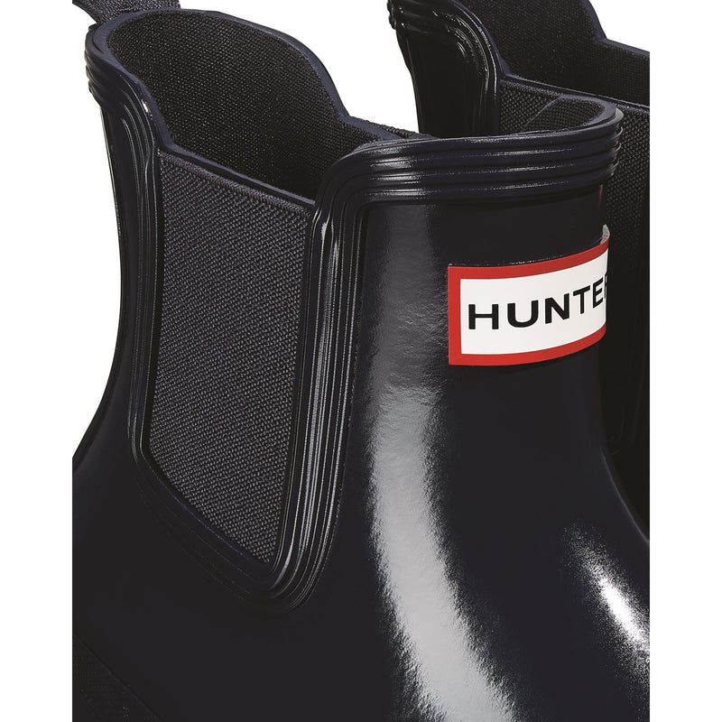 Hunter Original Chelsea Gloss Gummistiefel Für Damen In Marineblau