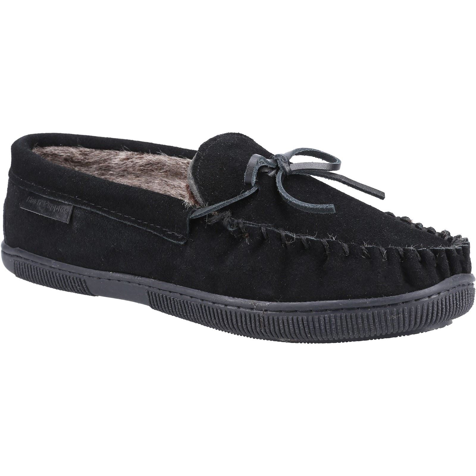 Hush Puppies Ace Wildleder-Hausschuhe Für Herren In Schwarz