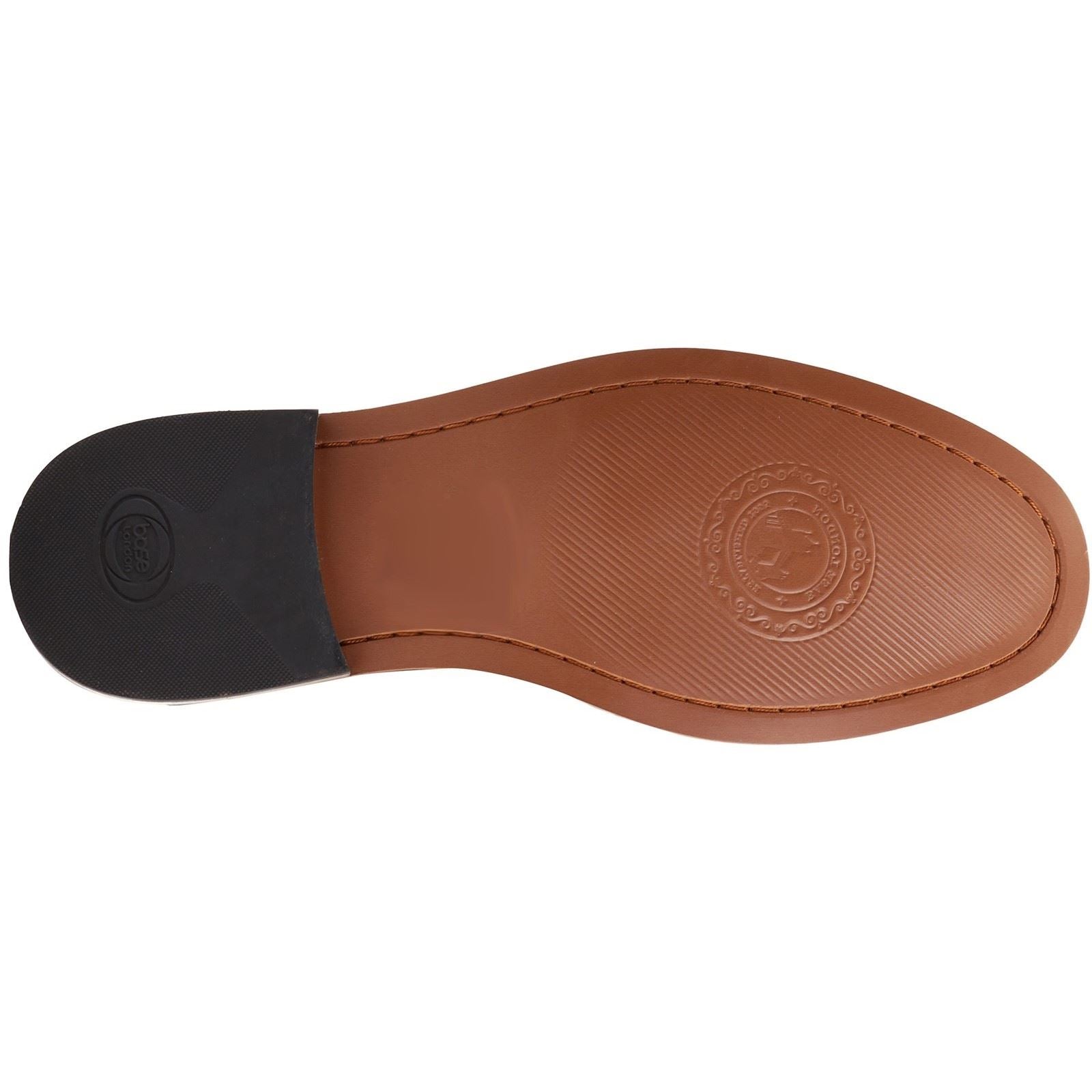 Base London Madison Herren Mokassins Aus Gebranntem Tan-Leder