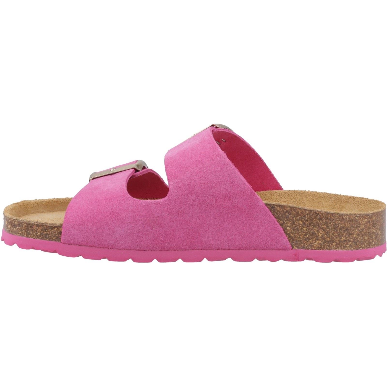 Hush Puppies Brixley Mule Wildleder Frauen Fuchsia Sandalen