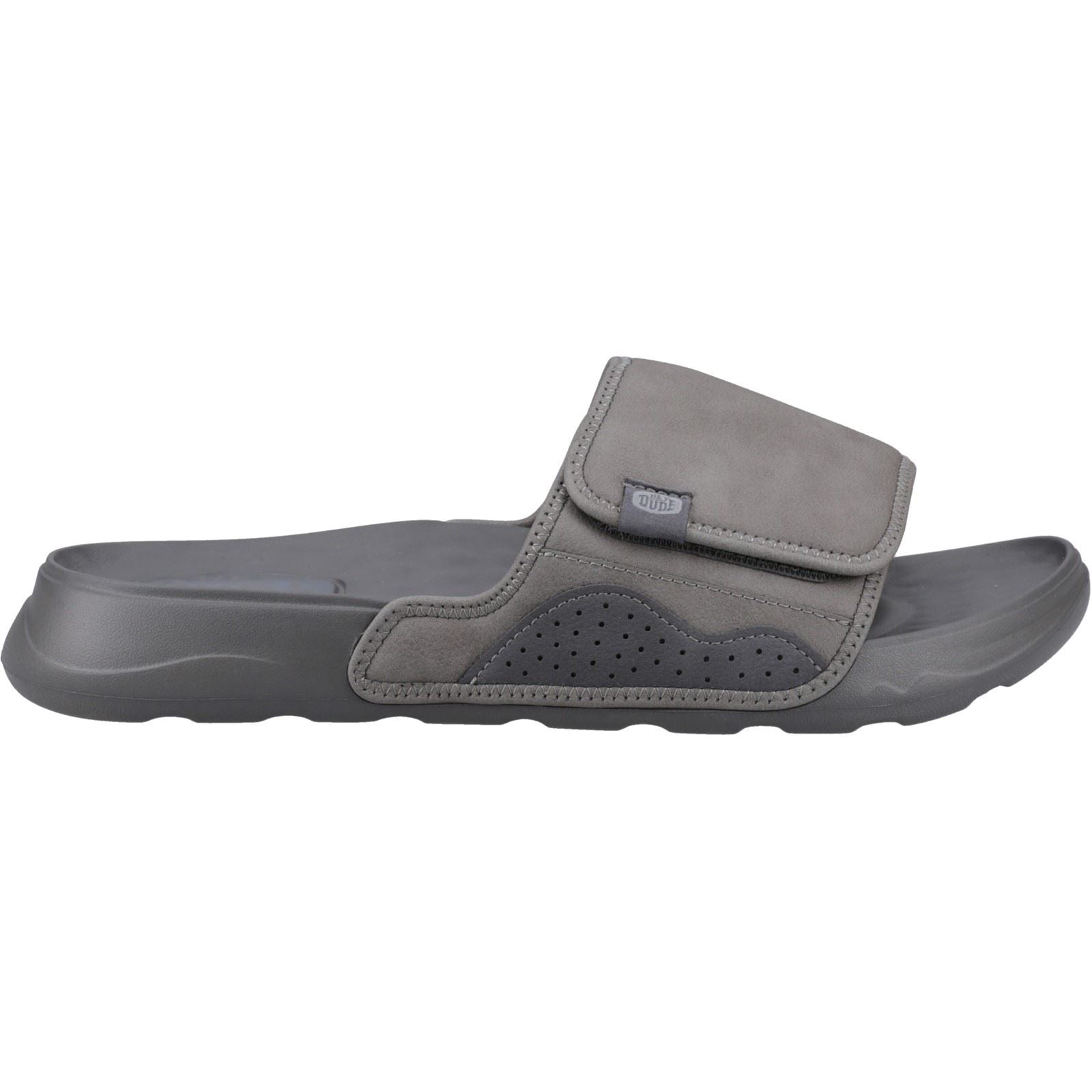 HEYDUDE Shore Slide Classic Herren Schlappen Aus Polyester In Granitgrau