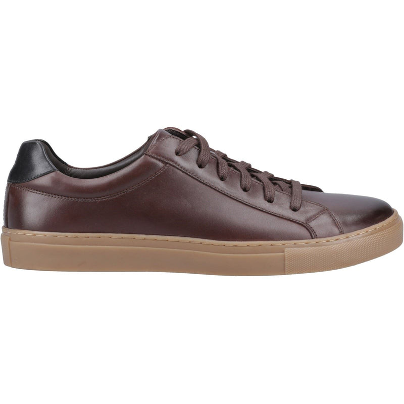 Hush Puppies Colton Herren Sneaker Aus Leder In Kaffeebraun