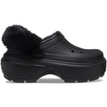 Crocs Stomp Lined Eva Damen Hausschuhe In Schwarz