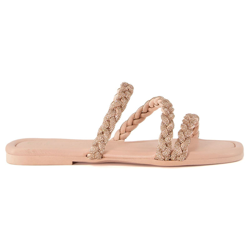 Dune Lassa Synthetische Damen Nude Sandalen