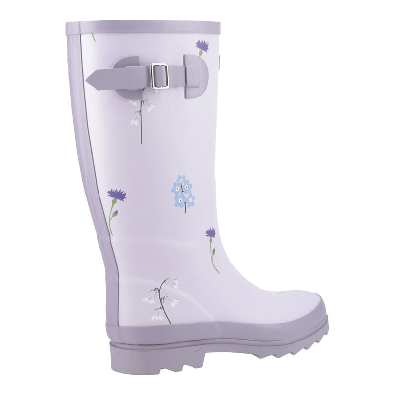 Cotswold Wildflower Tall Damen Gummistiefel In Flieder