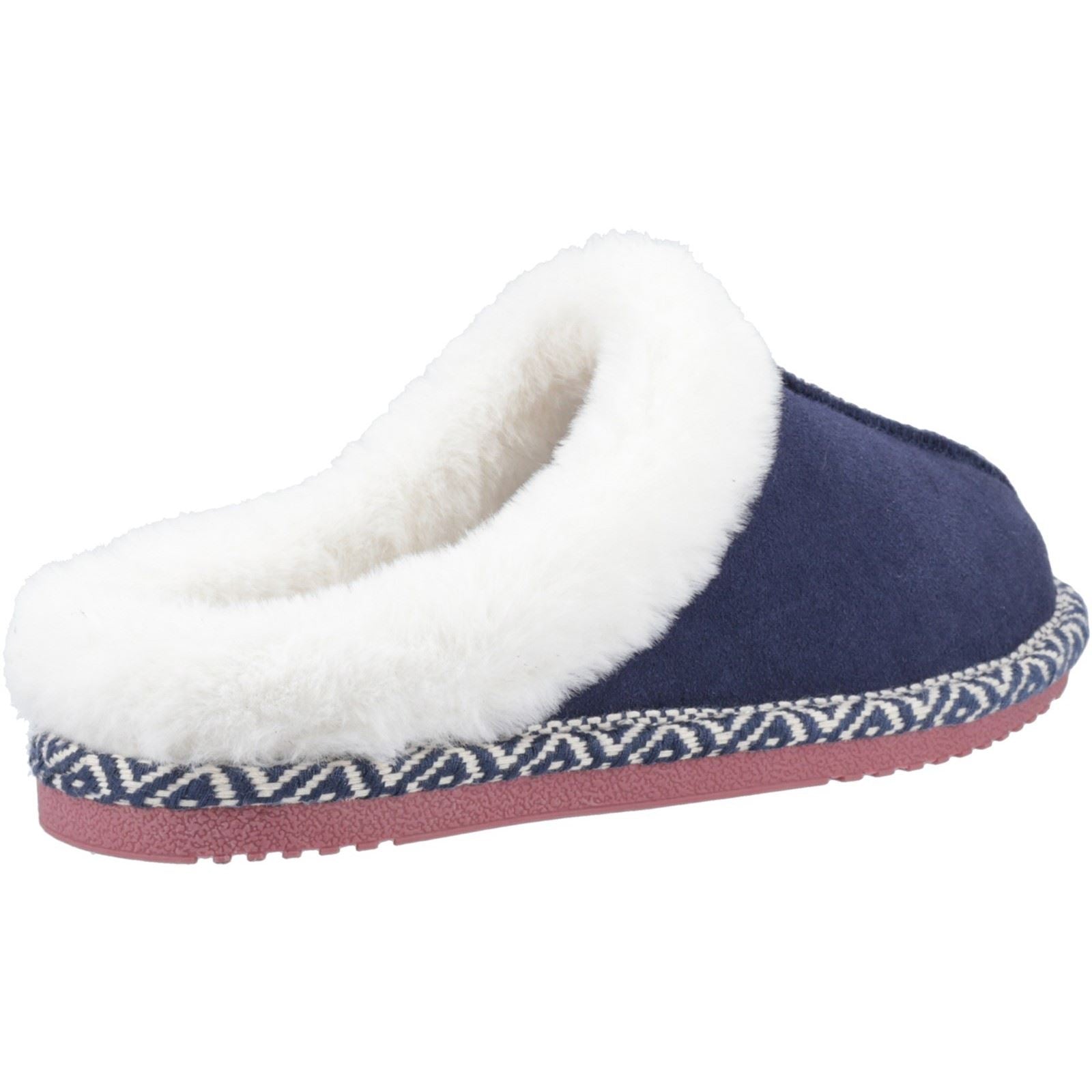 Hush Puppies Amara Wildleder Damen Hausschuhe In Marineblau