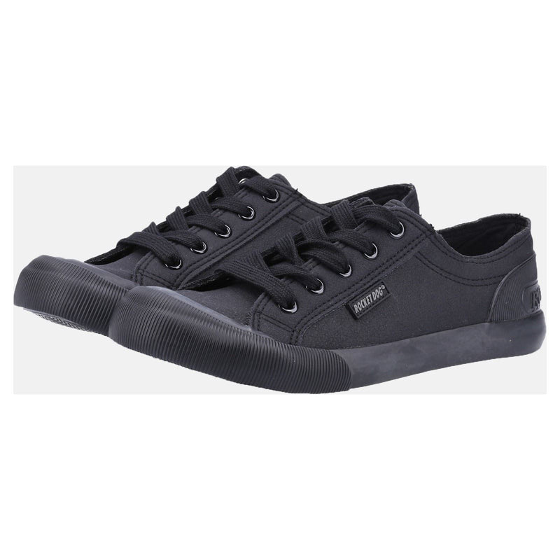 Rocket Dog Jazzin Fable Synthetik Damen Sneaker In Schwarz