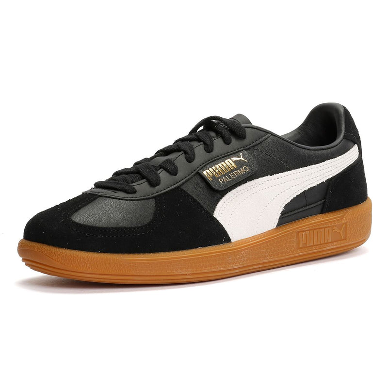 Puma Palermo Leder Schwarze Sneakers