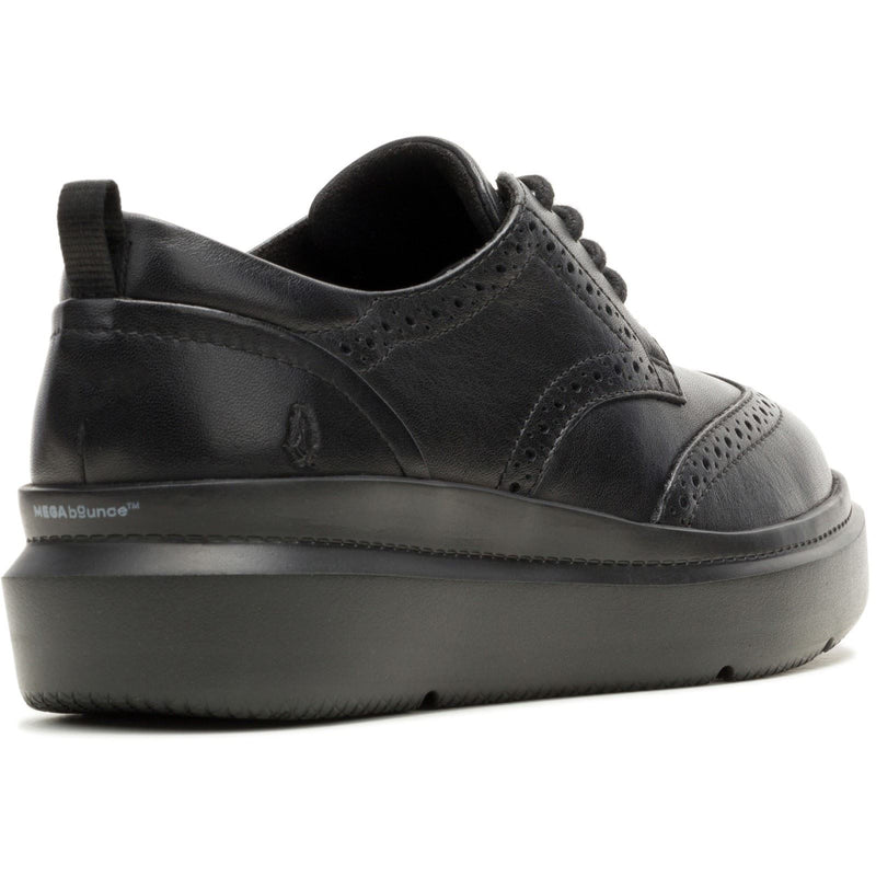 Hush Puppies Joy Damen Brogues Schuhe Aus Schwarzem Leder / Schwarz