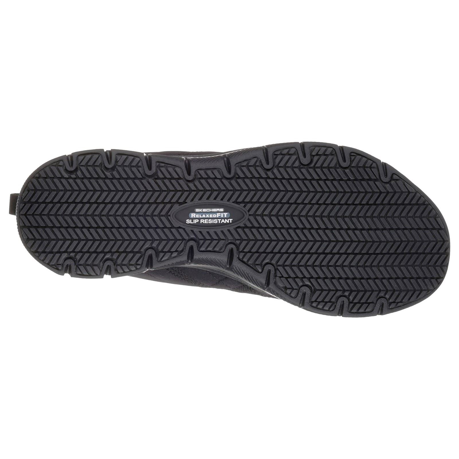 Skechers Workwear Ghenter Srelt Polyester Damen Schwarze Sicherheits-Sneaker