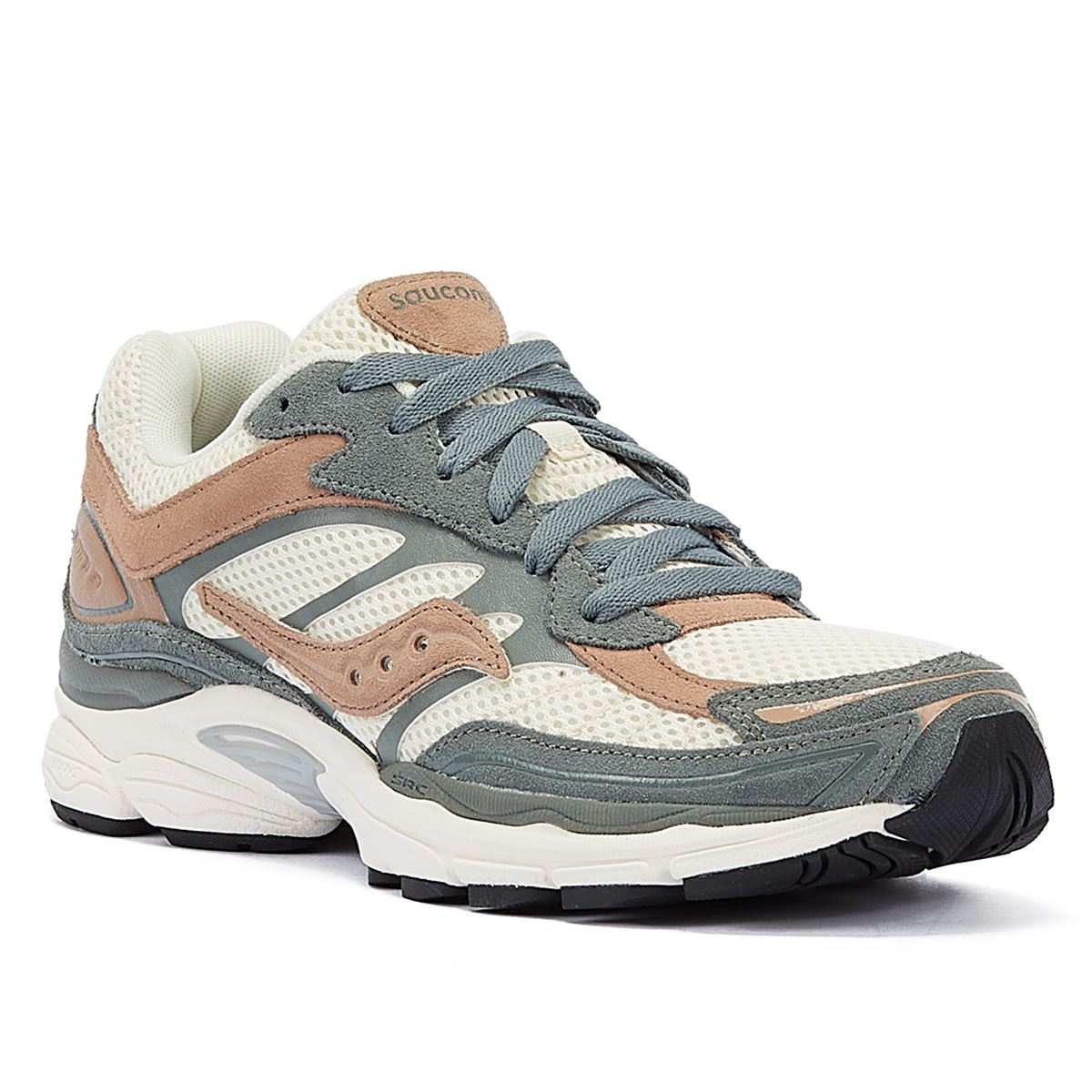 Saucony Progrid Omni 9 Premium Creme/Grüne Turnschuhe