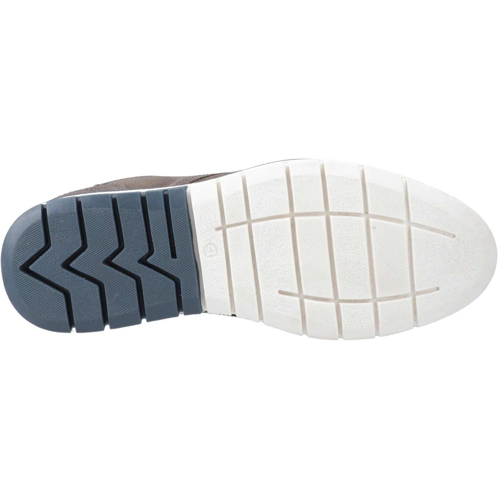Pod Murphy Leder Herren Graue Schnürschuhe