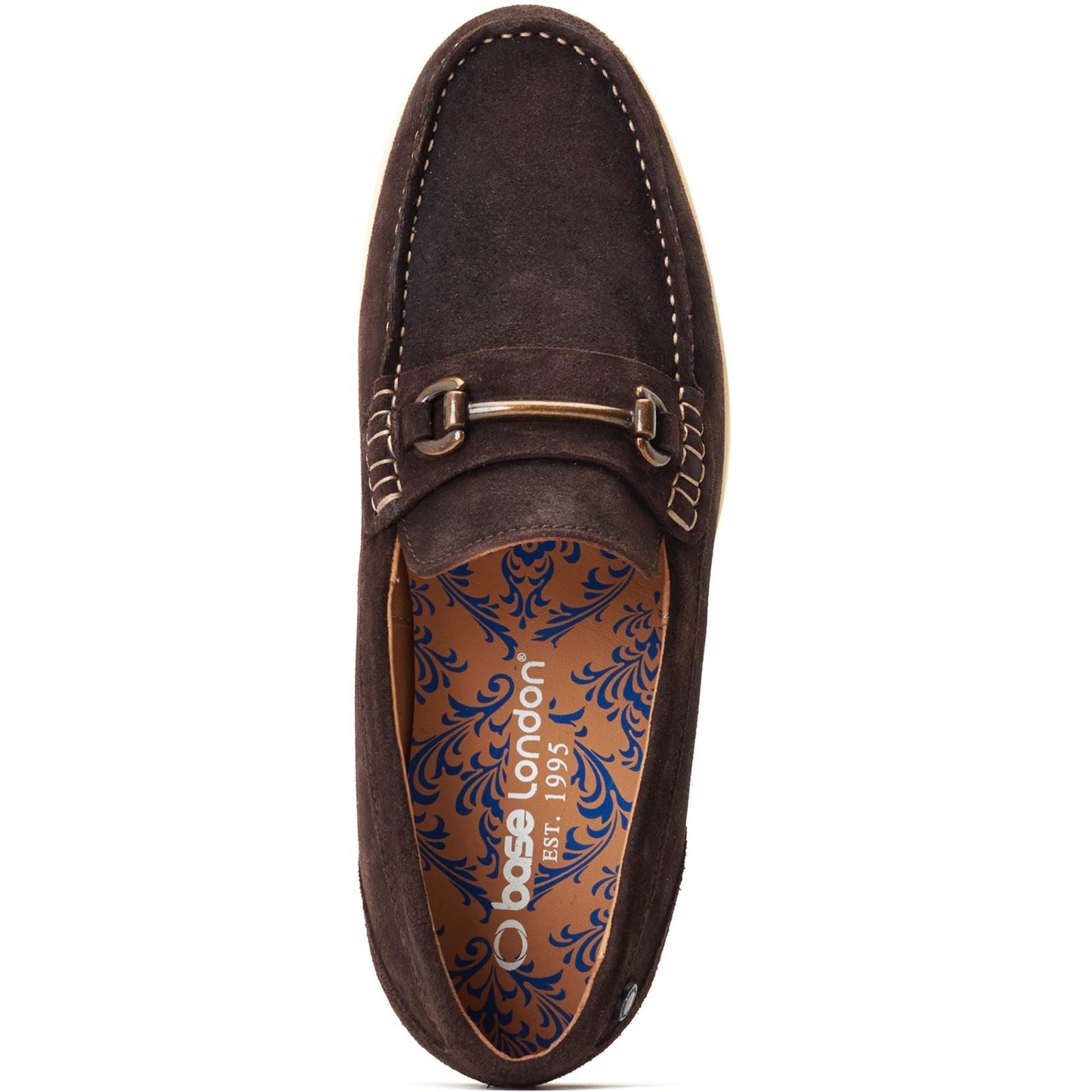 Base London Snapper Herrenschuhe Aus Gebranntem Braunem Leder