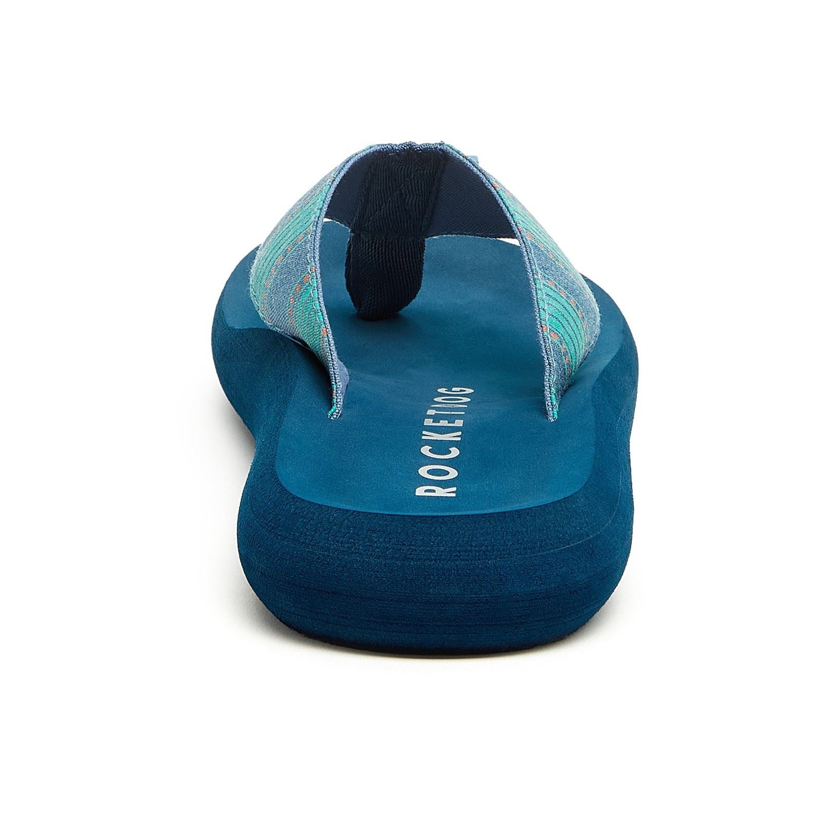 Rocket Dog Spotlight Rome Baumwoll Damen Blaue Sandalen