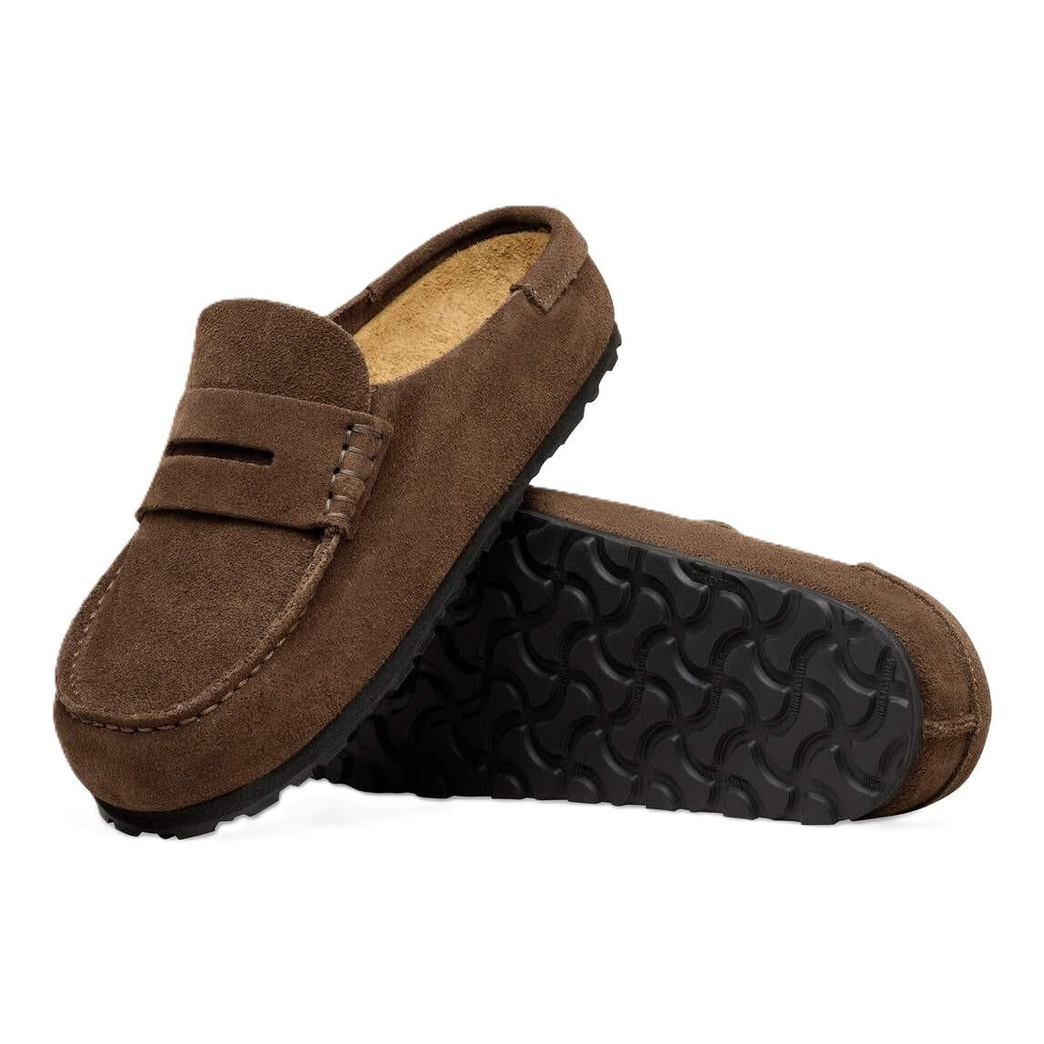 Birkenstock Naples Wildlederbraune Clogs