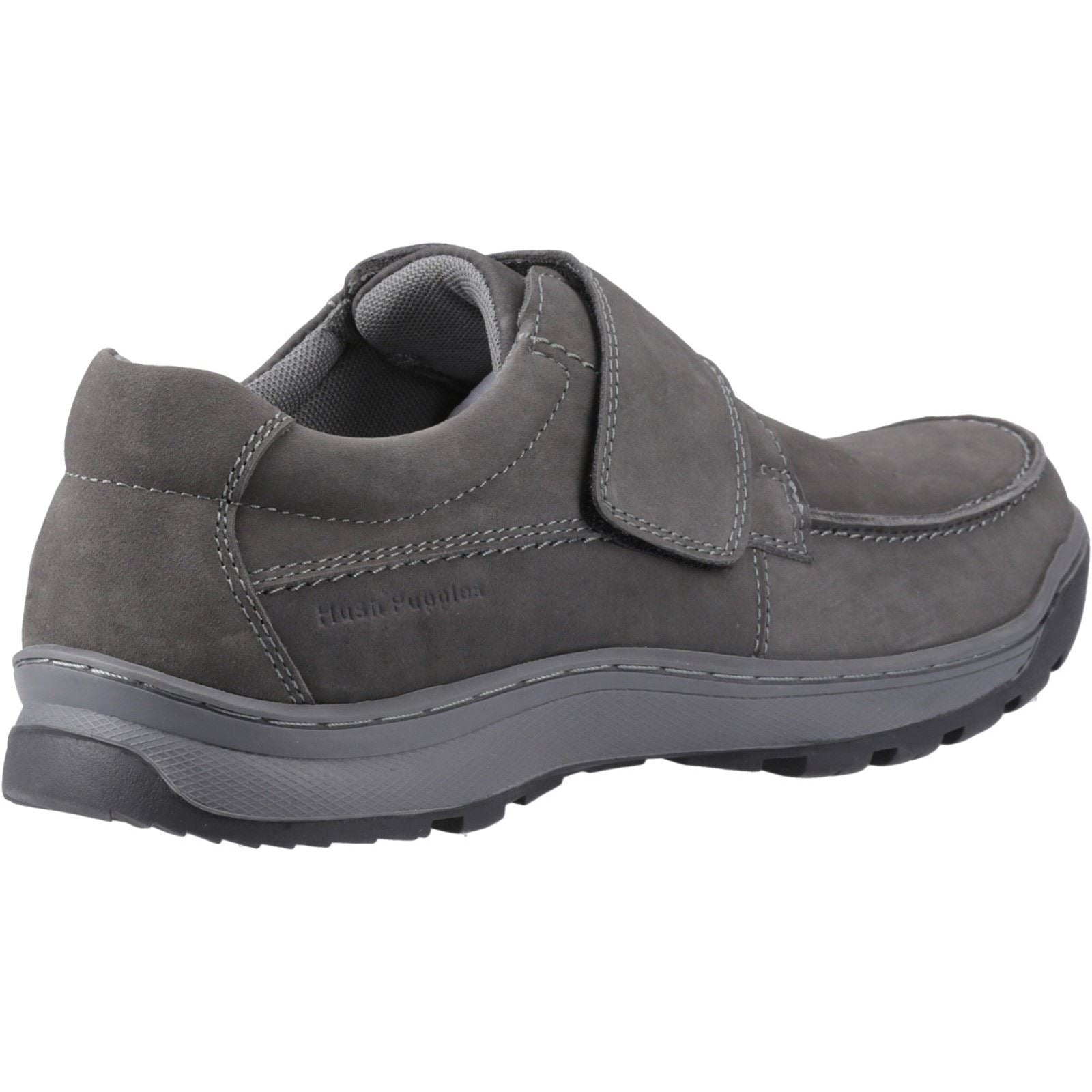 Hush Puppies Casper Herren Mokassins Aus Grauem Nubukleder