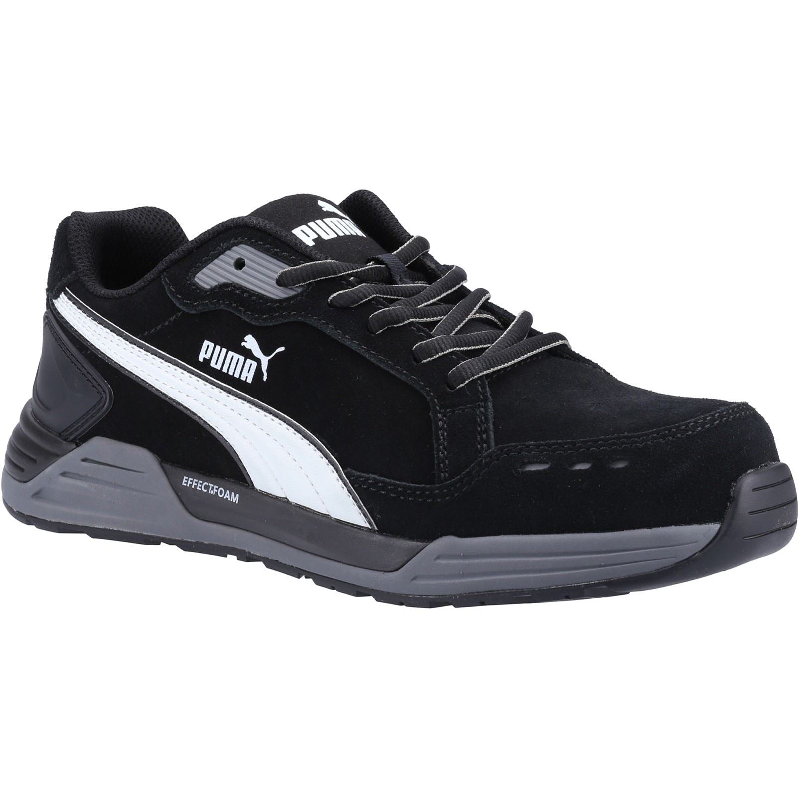 Puma Safety Airtwist Low S3 Wildleder Schwarz Sicherheitsschuhe