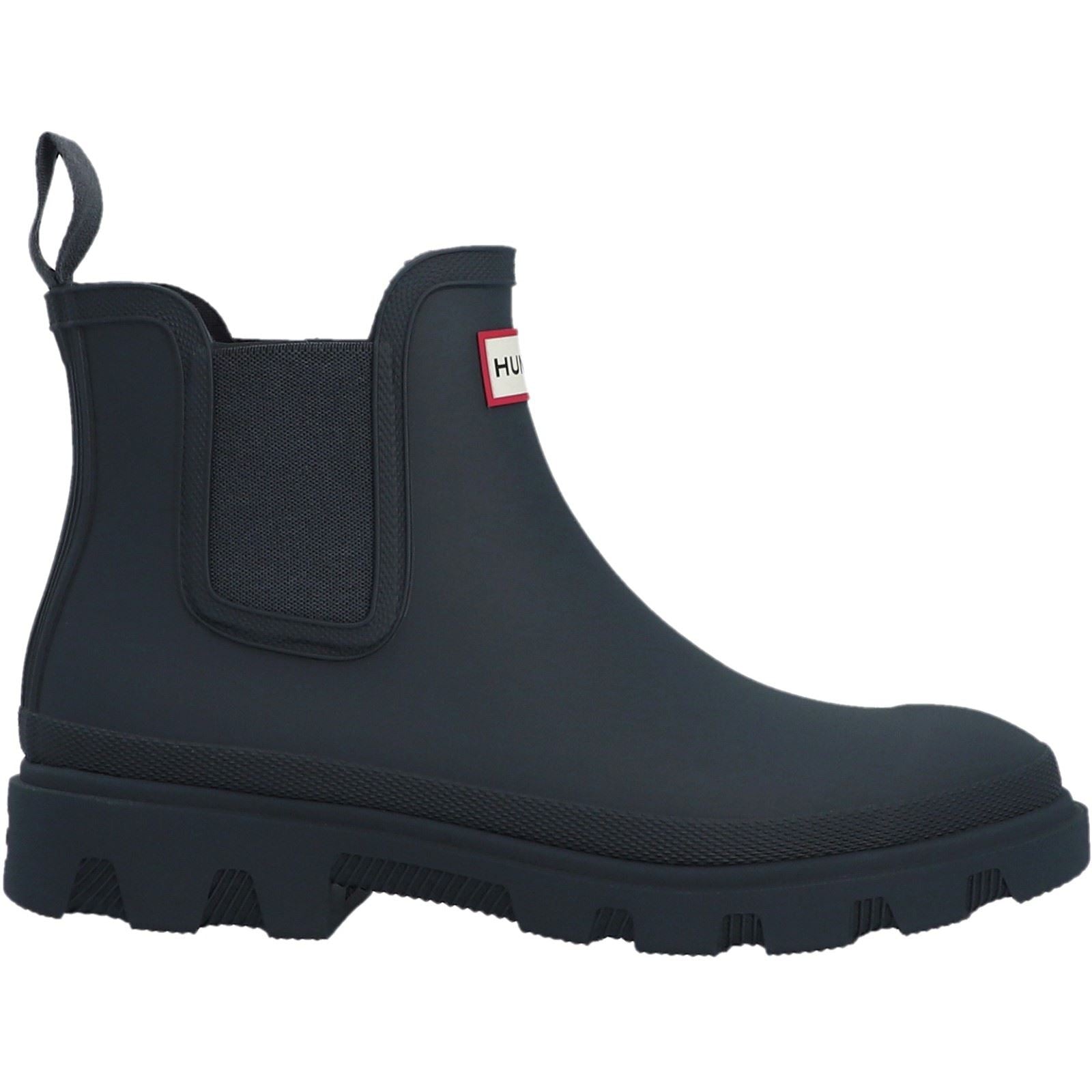 Hunter Downpour Chelsea Gummi Herren Marine Wellington Stiefel