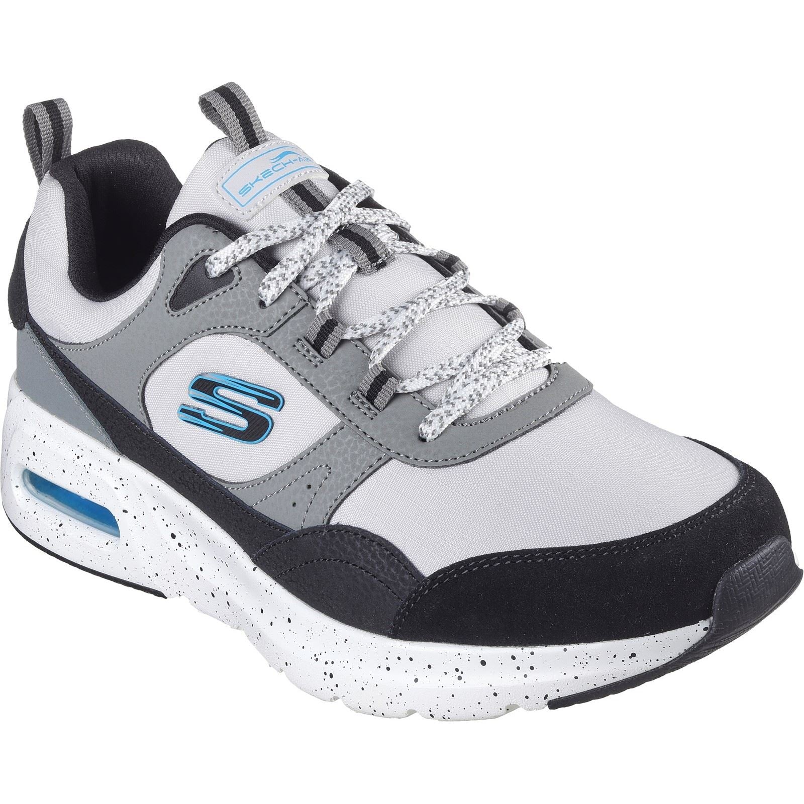 Skechers Skech-Air Court - Yatton Leder Herren Grau/Multi Sneaker