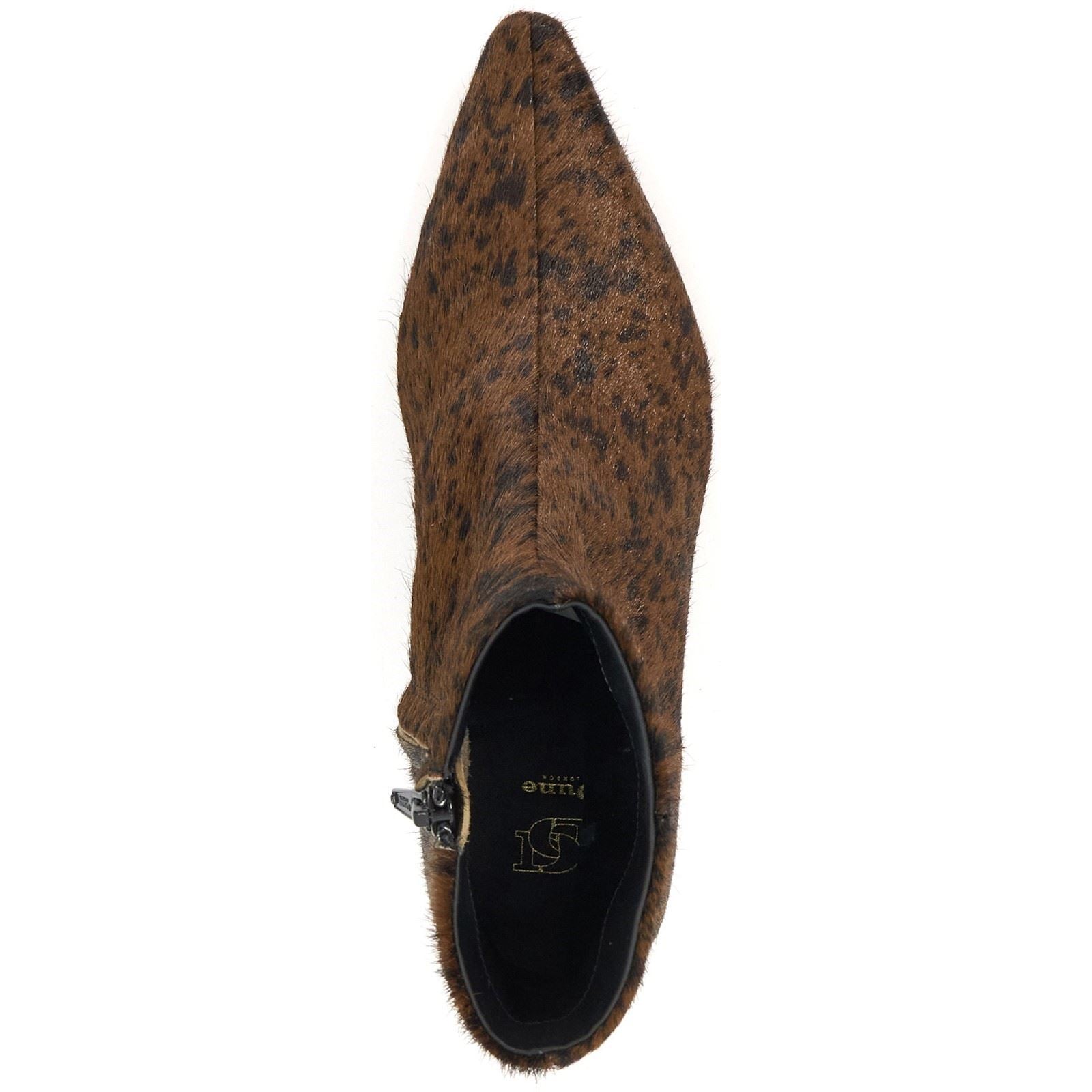 Dune Odore Leder Damen Hellbraune Hohem Absatz Stiefeletten